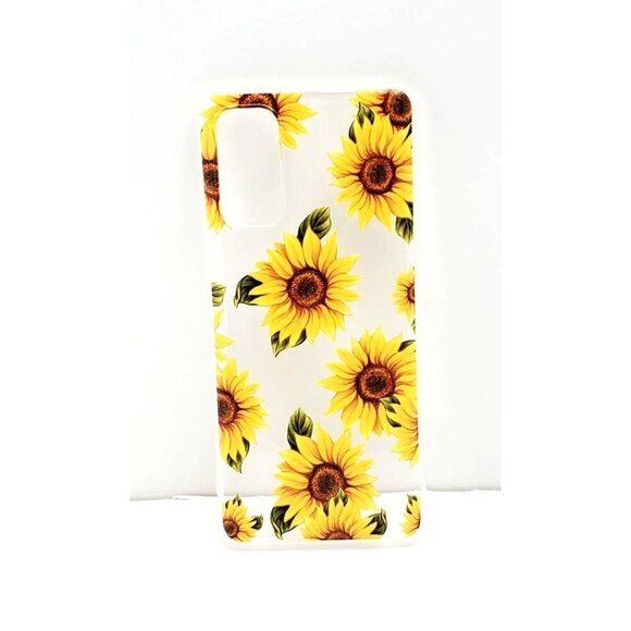 Samsung Galaxy S20 Sunflowers Clear Phone Case - Picture 1 of 1